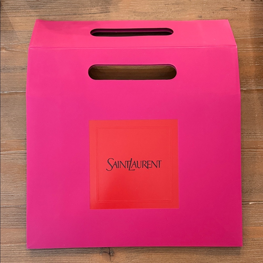 Saint Laurent Fuchsia and Red Tote